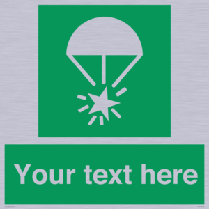 Custom sign safe condition Rocket parachute flare